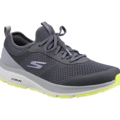 Men's Wide Fit Skechers 220102 GOrun Consistent Trainers - Charcoal/Lime