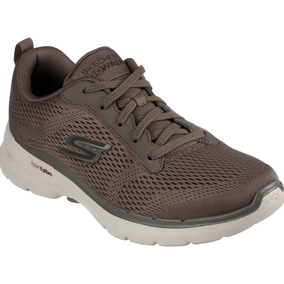 Men's Wide Fit Skechers 216209 Go Walk 6 Avalo Trainers