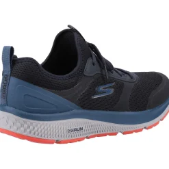 Men's Wide Fit Skechers 220102 GOrun Consistent Trainers - Black/Blue