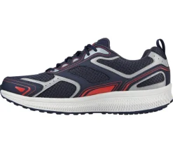 Men's Wide Fit Skechers 220034 Go Run Consistent Running Trainers - Navy/Red - Goga Mat