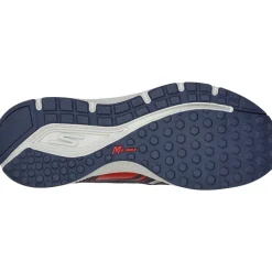 Men's Wide Fit Skechers 220034 Go Run Consistent Wide Trainers - Navy/Red