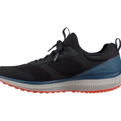 Men's Wide Fit Skechers 220102 GOrun Consistent Trainers - Black/Blue