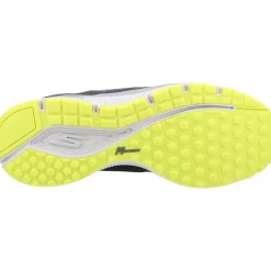 Men's Wide Fit Skechers 220102 GOrun Consistent Trainers - Charcoal/Lime