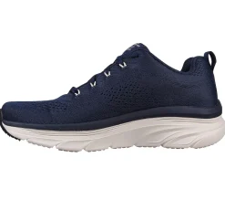 Men's Wide Fit Skechers 232364 Relaxed Fit Meerno D'lux Walker Trainers - Navy
