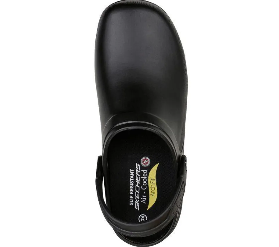Men's Wide Fit Skechers 200092 Riverbound Sr Clog Shoes