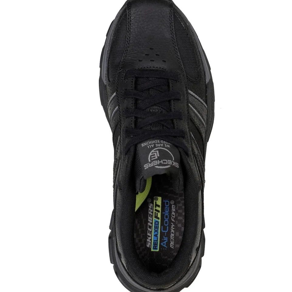 Men's Wide Fit Skechers 204330 Respected Lace Up Trainers