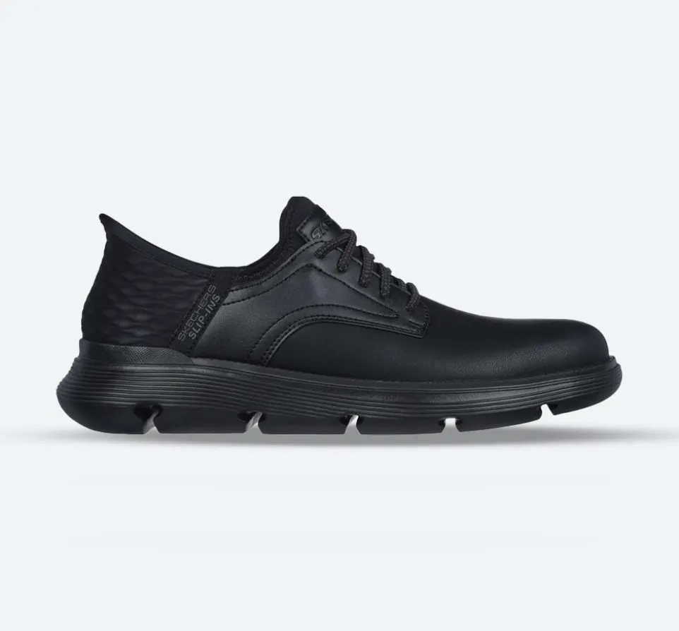 Men's Wide Fit Skechers 205046 Slip-ins Garza Gervin Trainers - Black