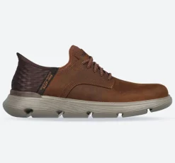 Men's Wide Fit Skechers 205046 Slip-ins Garza Gervin Trainers - Dark Brown