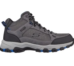 Men's Wide Fit Skechers 204477 Selmen Melano Hiking Boots - Grey