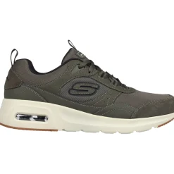 Men's Wide Fit Skechers 232646 Skech Air Court Homegrown Trainers - Olive
