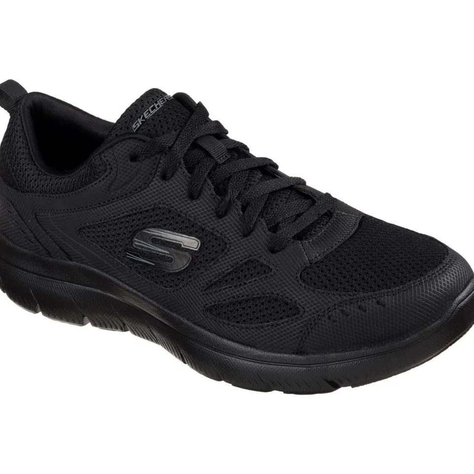Men's Wide Fit Skechers 52812 Summits South Rim Sports Trainers - Black