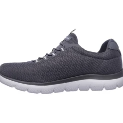 Men's Wide Fit Skechers 52811 Summits Slip On Sports Trainers - Charcoal
