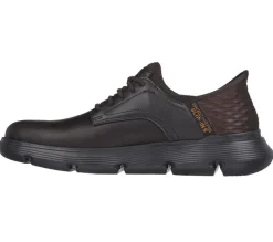 Men's Wide Fit Skechers 205046 Slip-ins Garza Gervin Trainers - Chocolate