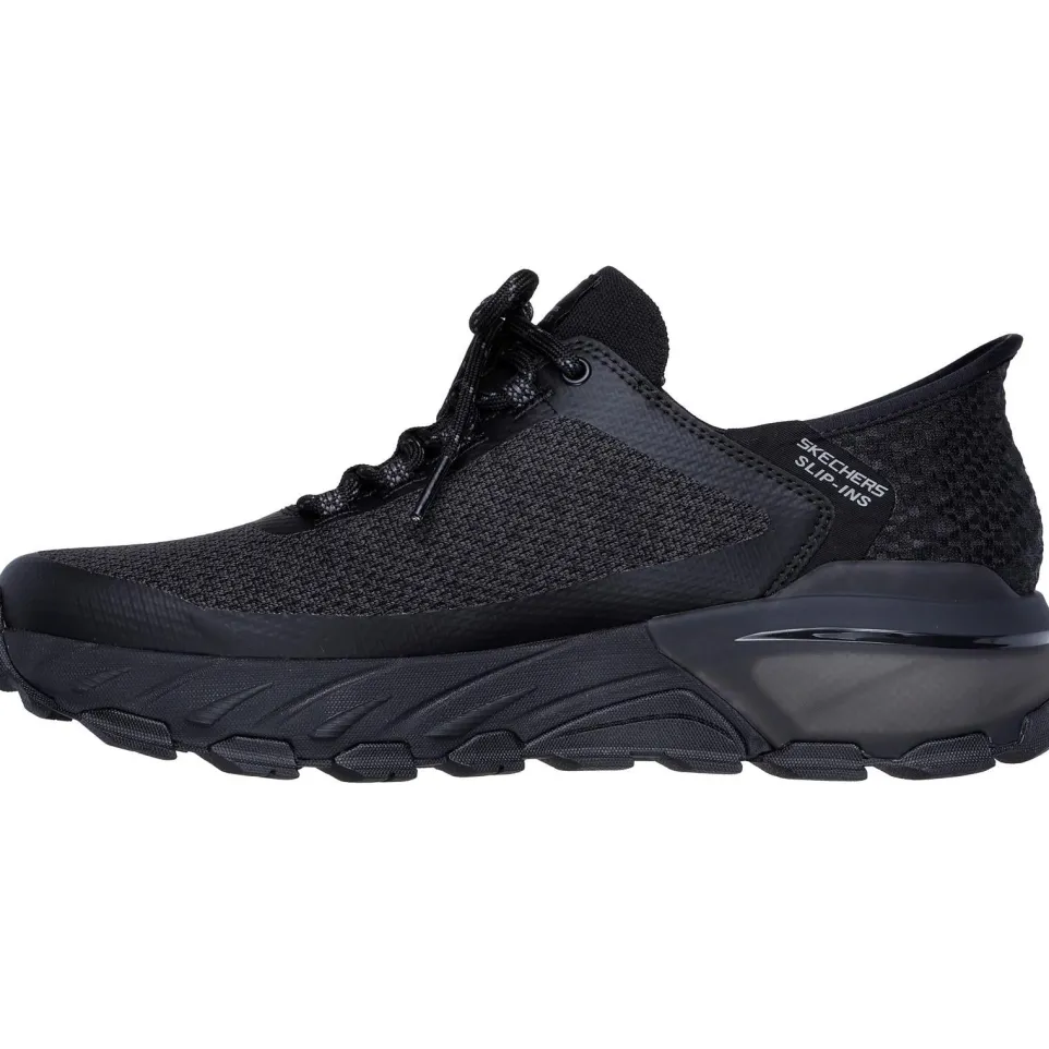 Men's Wide Fit Skechers 237309 Slip-ins Max Protect Assembly Trainers - Black