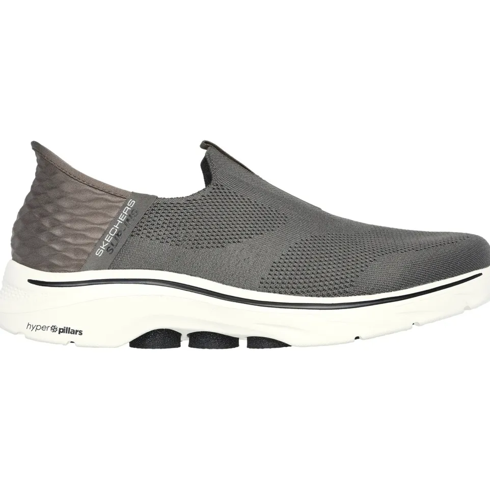 Men's Wide Fit Skechers 216641 Slip-ins Go Walk 7 Easy On 2 Trainers