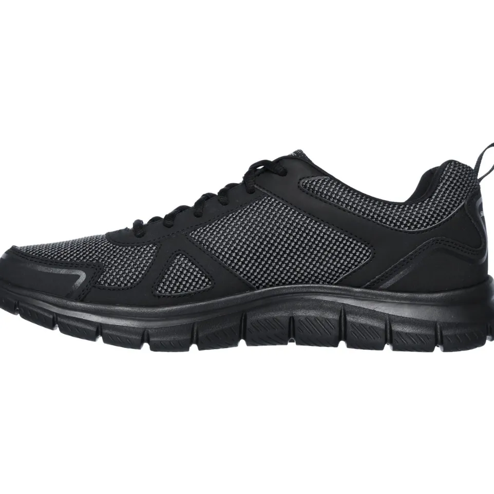 Men's Wide Fit Skechers 52630 Track Bucolo Sports Trainers - Black