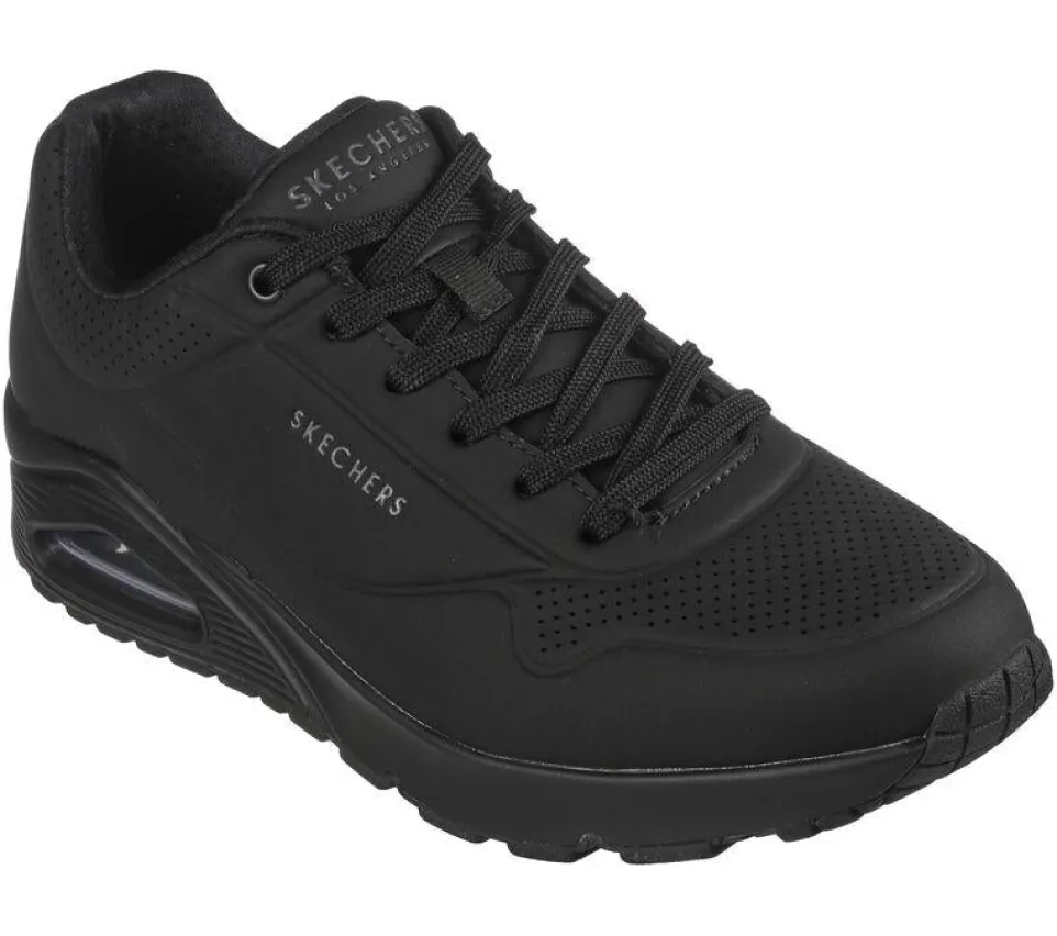 Men's Wide Fit Skechers 52458 Uno - Stand On Air Walking Trainers