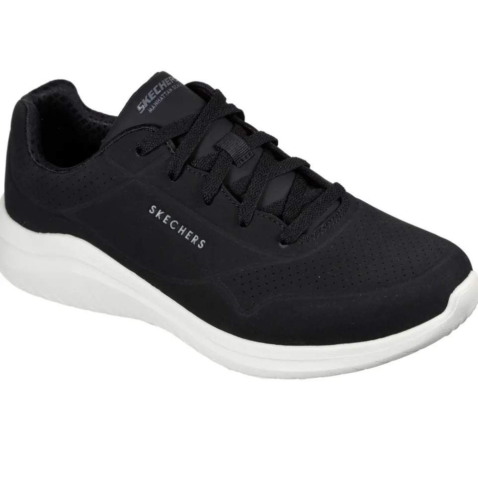 Men's Wide Fit Skechers 232209 Ultra Flex 2.0 Vicinity Trainers - Black/White