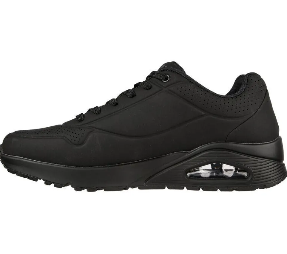 Men's Wide Fit Skechers 52458 Uno - Stand On Air Walking Trainers