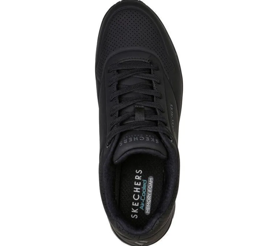 Men's Wide Fit Skechers 52458 Uno - Stand On Air Walking Trainers