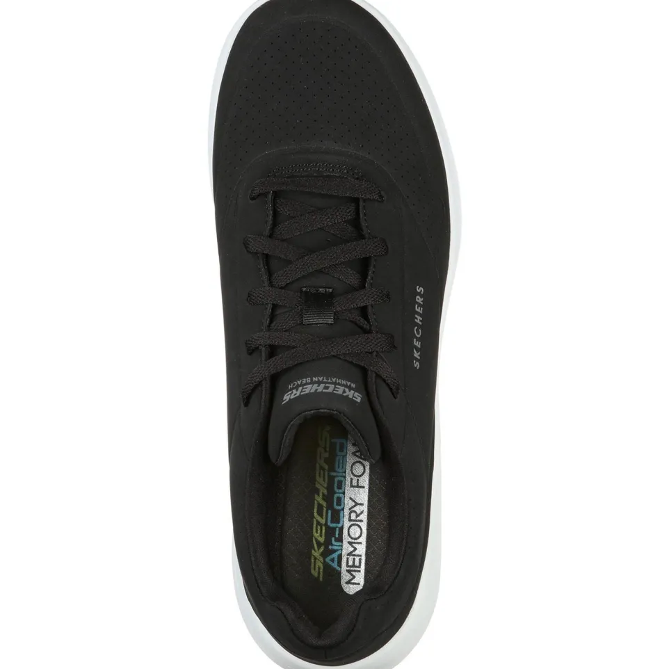 Men's Wide Fit Skechers 232209 Ultra Flex 2.0 Vicinity Trainers - Black/White