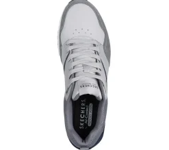 Men's Wide Fit Skechers 183020 Uno Retro One Trainers - Grey