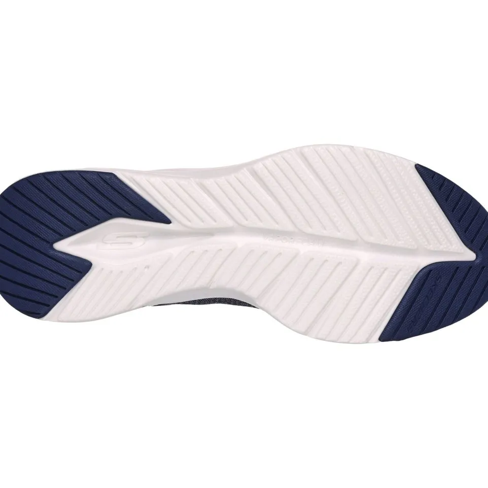 Men's Wide Fit Skechers 232626 Vapor Foam Varien Trainers - Navy/Grey