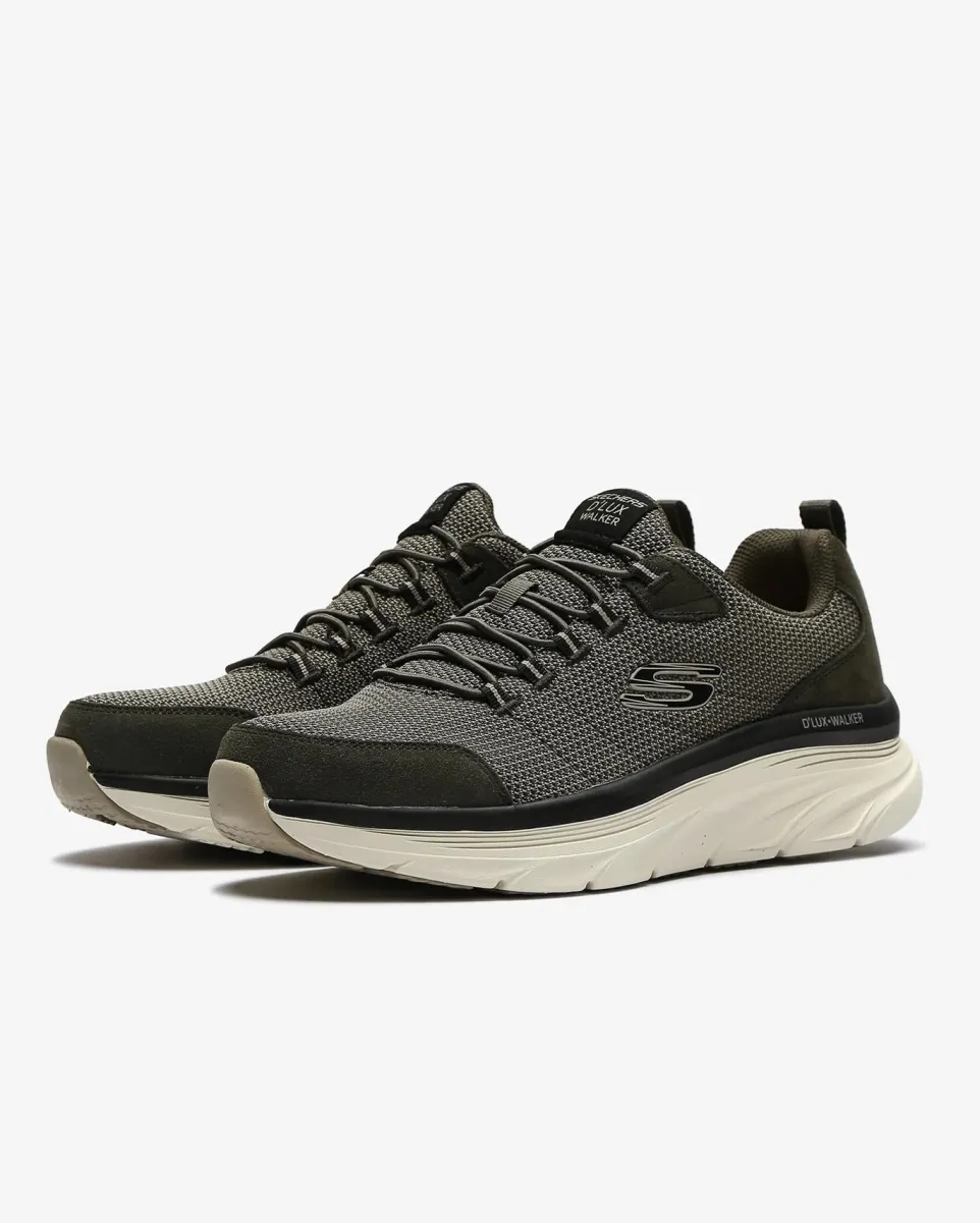 Men's Wide Fit Skechers Bersaga 232263 D'lux Walking Trainers