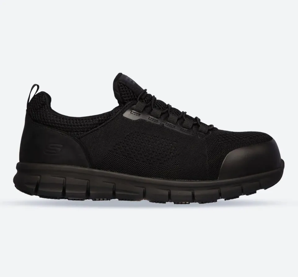 Men's Wide Fit Skechers 200013EC Synergy Omat Safety Trainers