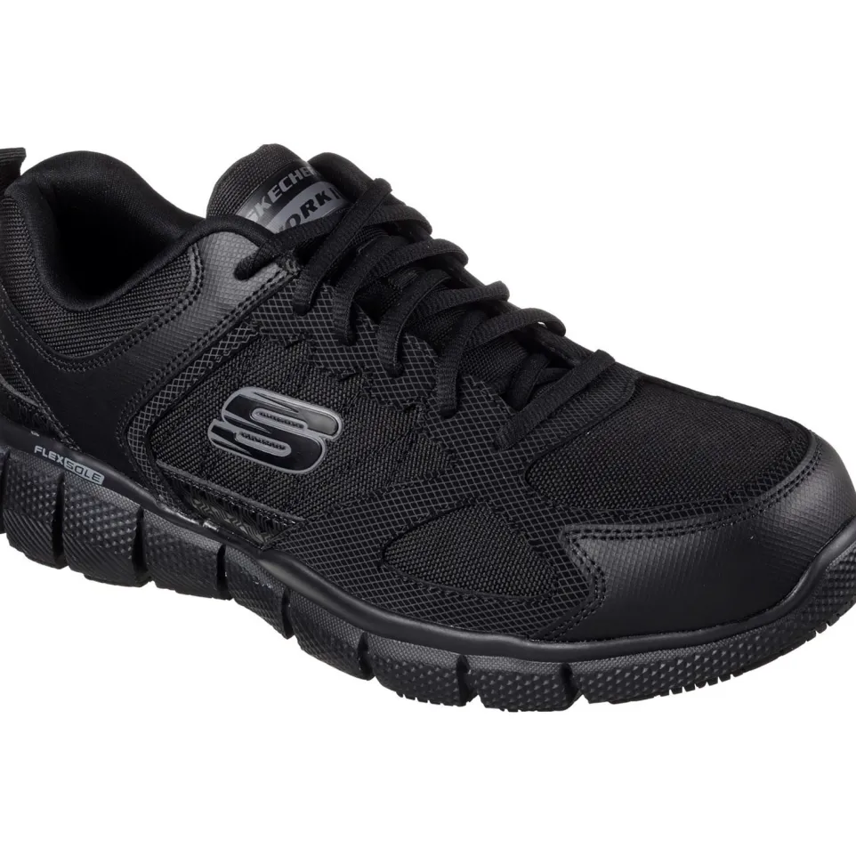 Men's Wide Fit Skechers 77152EC Telphin Sanphet Slip Resistant Trainers