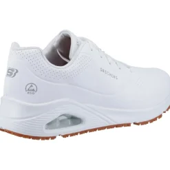 Men's Wide Fit Skechers 200054EC Uno SR Trainers - White