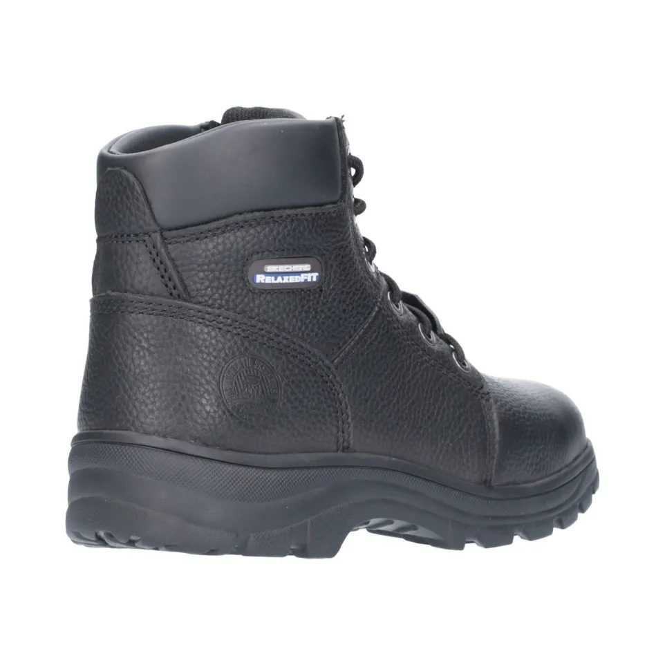 Men's Wide Fit Skechers 77009EC Workshire Safety Boots - Black