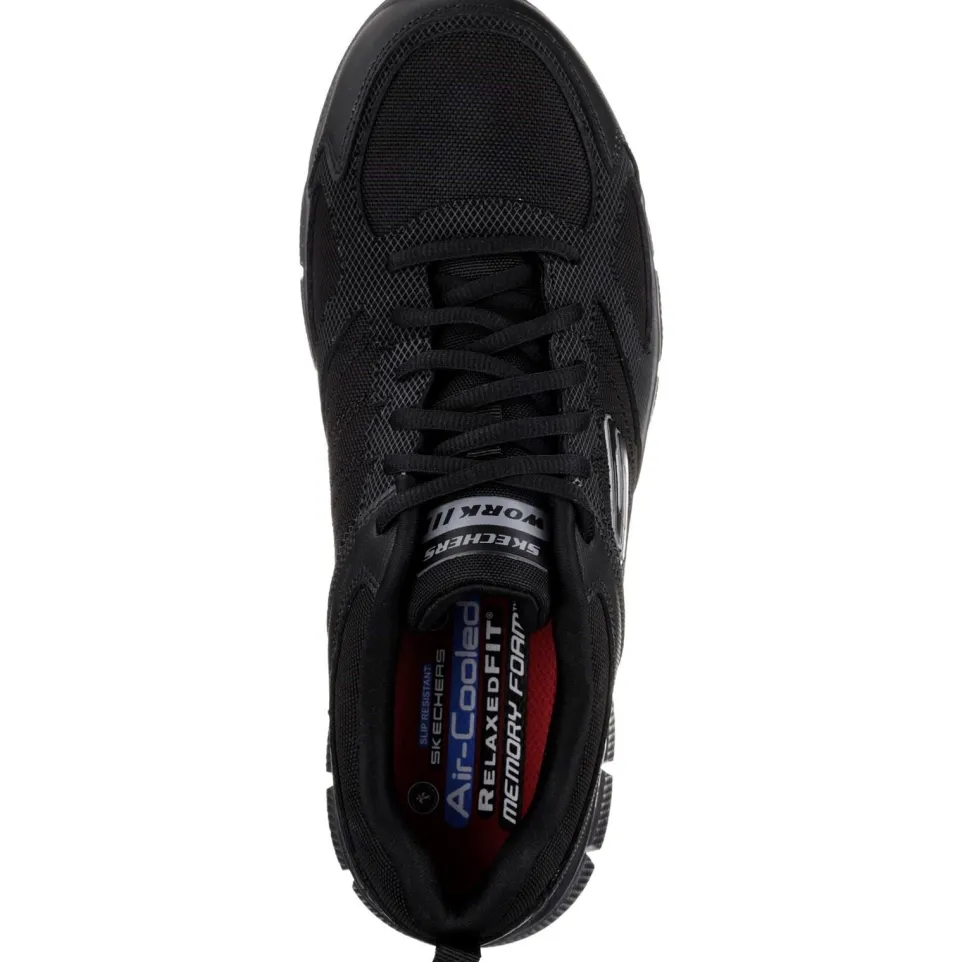 Men's Wide Fit Skechers 77152EC Telphin Sanphet Slip Resistant Trainers