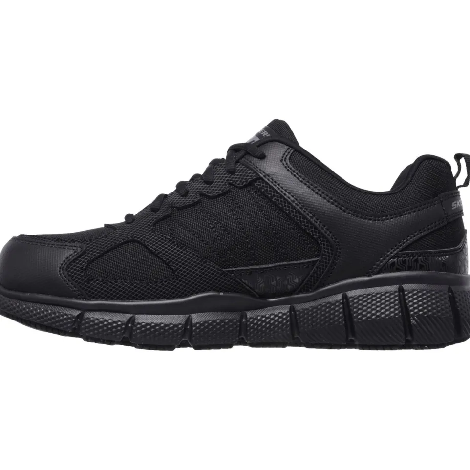 Men's Wide Fit Skechers 77152EC Telphin Sanphet Slip Resistant Trainers