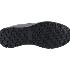 Men's Wide Fit Skechers 77156EC Nampa Occupational Trainers - Black