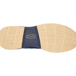 Men's Wide Fit Skechers 200127EC Malad II Safety Trainers - Navy/Tan