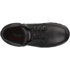Men's Wide Fit Skechers 77009EC Workshire Safety Boots - Black