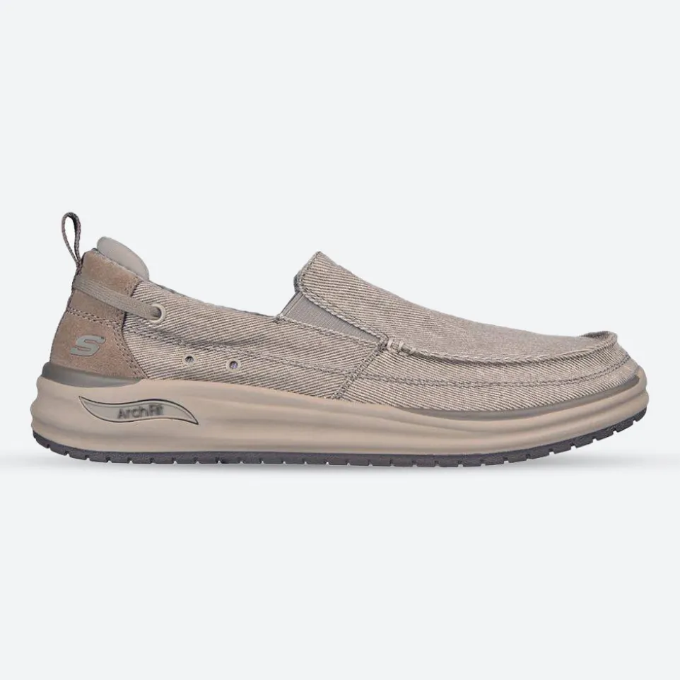 Men's Wide Fit Skechers Melo - Port Bow 204605 Arch Fit Trainers