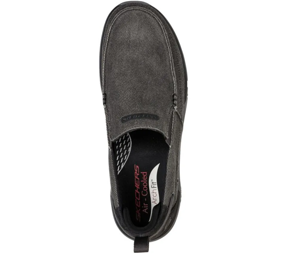 Men's Wide Fit Skechers Melo - Port Bow 204605 Arch Fit Trainers
