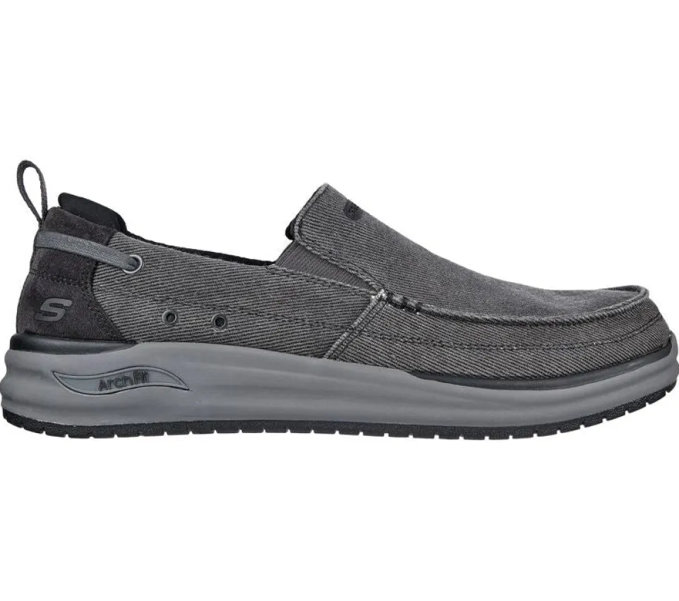 Men's Wide Fit Skechers Melo - Port Bow 204605 Arch Fit Trainers