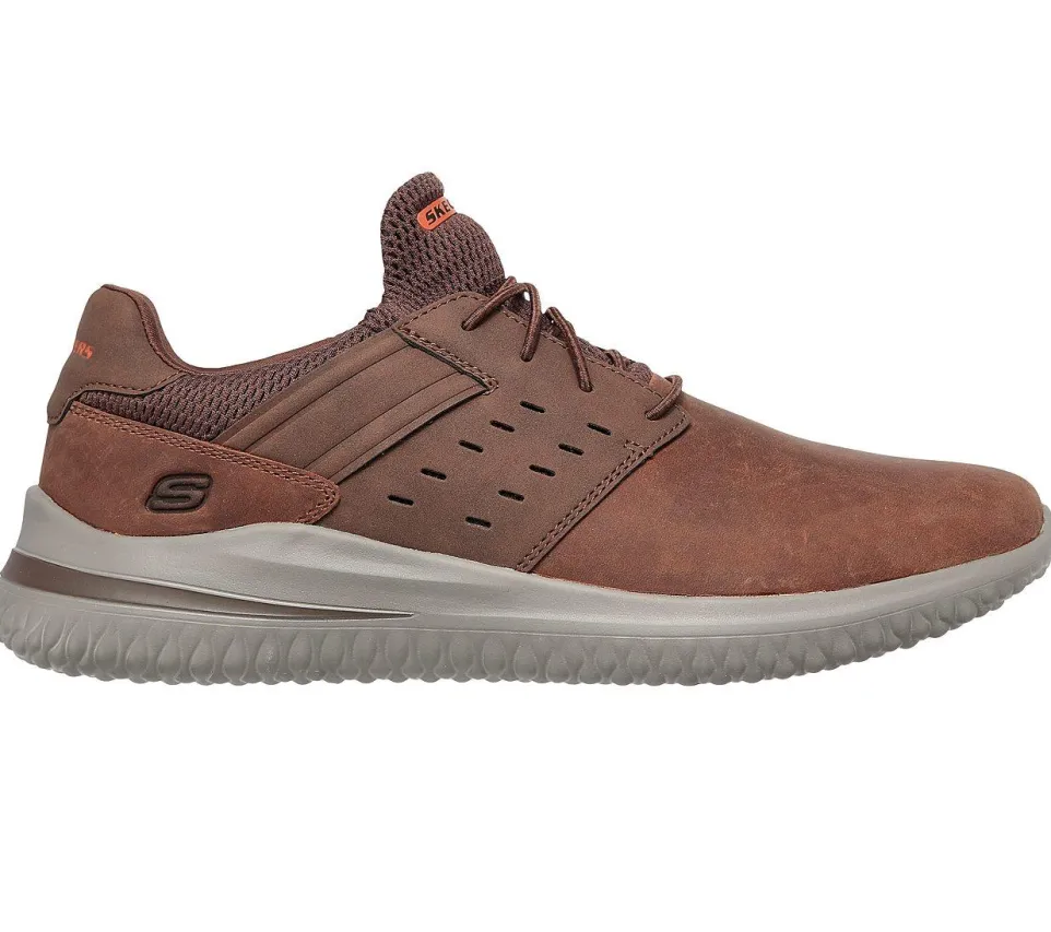 Mens Wide Fit Skechers Street Wear Delson 3.0 210308 Luxury Walking Trainers
