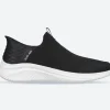 Men's Wide Fit Skechers 232450W Slip-ins Ultra Flex 3.0 - Smooth Step Trainers - Black
