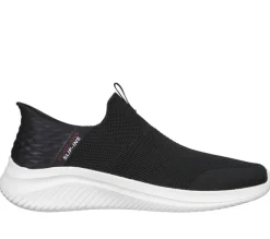 Men's Wide Fit Skechers 232450W Slip-ins Ultra Flex 3.0 - Smooth Step Trainers - Black