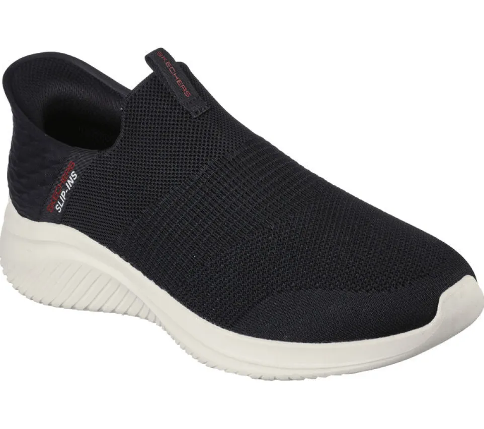 Men's Wide Fit Skechers 232450W Slip-ins Ultra Flex 3.0 - Smooth Step Trainers - Black