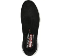 Men's Wide Fit Skechers 232450W Slip-ins Ultra Flex 3.0 - Smooth Step Trainers - Black