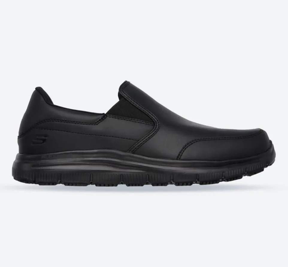 Men's Wide Fit Skechers 77071WEC Bronwood Slip Resistant Trainers