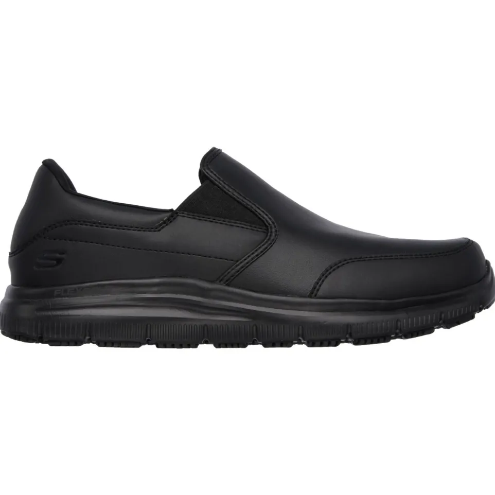 Men's Wide Fit Skechers 77071WEC Bronwood Slip Resistant Trainers