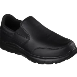 Men's Wide Fit Skechers 77071WEC Bronwood Slip Resistant Trainers