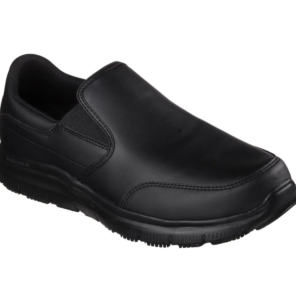 Men's Wide Fit Skechers 77071WEC Bronwood Slip Resistant Trainers