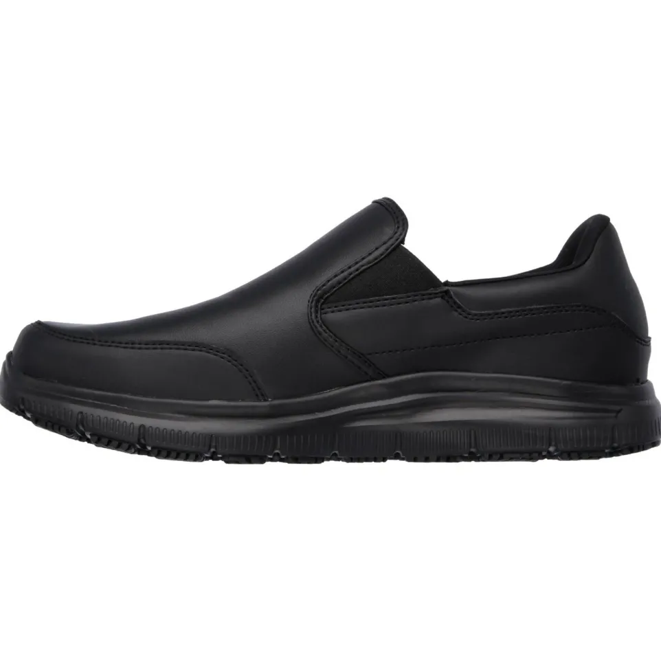 Men's Wide Fit Skechers 77071WEC Bronwood Slip Resistant Trainers